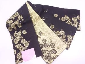 新品　草花模様織出し単衣浴衣帯（ラメ入り）（日本製）